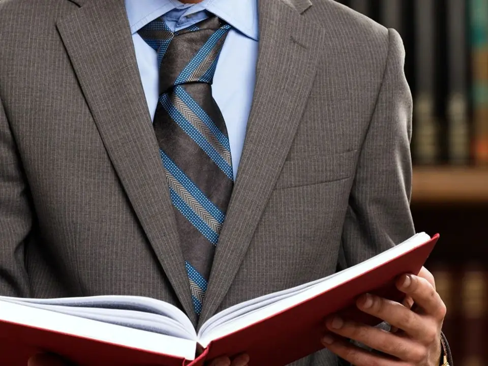 Man holding a book